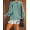 imageBlooming Jelly Womens Mama Sweatshirt Crewneck Loose Fit Soft Cute Long Sleeve Tops Ladies Graphic Casual Fall Mom ShirtsTurquoise