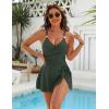 imageBlooming Jelly Womens One Piece Swimsuit Tummy Control Bathing Suit Gold Metal Tie Knot 2025 Swim DressArmy Green