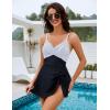 imageBlooming Jelly Womens One Piece Swimsuit Tummy Control Bathing Suit Gold Metal Tie Knot 2025 Swim DressStriped Black