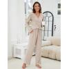 imageBlooming Jelly Womens Pajama Sets Lace V Neck Lounge Sets 2 Piece Loungewear Pj Set with Pockets 2024Light Apricot