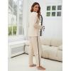 imageBlooming Jelly Womens Pajama Sets Long Sleeve 2 Piece Lounge Sets Soft Knit Pjs Cozy Sleepwear with PocketsApricot