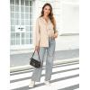 imageBlooming Jelly Womens Pajamas Set 2 Piece Lounge Pjs Sets Fall Outfits Long Sleeve Tie Front Tops Loungewear with PocketsLight Khaki