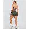 imageBlooming Jelly Womens QuickDry Running Shorts Workout Sport Layer Active Shorts with Pockets 175quotArmy Green