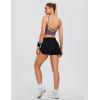 imageBlooming Jelly Womens QuickDry Running Shorts Workout Sport Layer Active Shorts with Pockets 175quotBlack