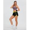 imageBlooming Jelly Womens QuickDry Running Shorts Workout Sport Layer Active Shorts with Pockets 175quotBlack Neongreen