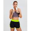 imageBlooming Jelly Womens QuickDry Running Shorts Workout Sport Layer Active Shorts with Pockets 175quotBlack Neongreen