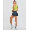 imageBlooming Jelly Womens QuickDry Running Shorts Workout Sport Layer Active Shorts with Pockets 175quotBlue