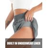 imageBlooming Jelly Womens QuickDry Running Shorts Workout Sport Layer Active Shorts with Pockets 175quotDark Grey
