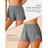 imageBlooming Jelly Womens QuickDry Running Shorts Workout Sport Layer Active Shorts with Pockets 175quotDark Grey