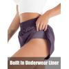 imageBlooming Jelly Womens QuickDry Running Shorts Workout Sport Layer Active Shorts with Pockets 175quotDark Purple