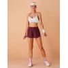 imageBlooming Jelly Womens QuickDry Running Shorts Workout Sport Layer Active Shorts with Pockets 175quotDark Wine Red