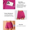 imageBlooming Jelly Womens QuickDry Running Shorts Workout Sport Layer Active Shorts with Pockets 175quotFuchsia