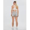imageBlooming Jelly Womens QuickDry Running Shorts Workout Sport Layer Active Shorts with Pockets 175quotGrey