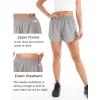 imageBlooming Jelly Womens QuickDry Running Shorts Workout Sport Layer Active Shorts with Pockets 175quotGrey