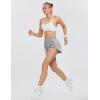 imageBlooming Jelly Womens QuickDry Running Shorts Workout Sport Layer Active Shorts with Pockets 175quotGrey