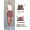 imageBlooming Jelly Womens QuickDry Running Shorts Workout Sport Layer Active Shorts with Pockets 175quotLight Wine Red