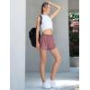 imageBlooming Jelly Womens QuickDry Running Shorts Workout Sport Layer Active Shorts with Pockets 175quotLight Wine Red