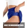 imageBlooming Jelly Womens QuickDry Running Shorts Workout Sport Layer Active Shorts with Pockets 175quotNeon Blue