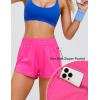 imageBlooming Jelly Womens QuickDry Running Shorts Workout Sport Layer Active Shorts with Pockets 175quotNeon Pink