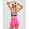 imageBlooming Jelly Womens QuickDry Running Shorts Workout Sport Layer Active Shorts with Pockets 175quotNeon Pink