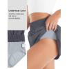 imageBlooming Jelly Womens QuickDry Running Shorts Workout Sport Layer Active Shorts with Pockets 175quotNew Grey10