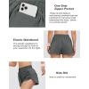 imageBlooming Jelly Womens QuickDry Running Shorts Workout Sport Layer Active Shorts with Pockets 175quotOlive Green