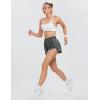 imageBlooming Jelly Womens QuickDry Running Shorts Workout Sport Layer Active Shorts with Pockets 175quotOlive Green