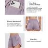 imageBlooming Jelly Womens QuickDry Running Shorts Workout Sport Layer Active Shorts with Pockets 175quotPurple