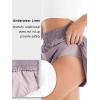 imageBlooming Jelly Womens QuickDry Running Shorts Workout Sport Layer Active Shorts with Pockets 175quotPurple