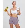 imageBlooming Jelly Womens QuickDry Running Shorts Workout Sport Layer Active Shorts with Pockets 175quotPurple