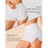 imageBlooming Jelly Womens QuickDry Running Shorts Workout Sport Layer Active Shorts with Pockets 175quotWhite