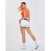 imageBlooming Jelly Womens QuickDry Running Shorts Workout Sport Layer Active Shorts with Pockets 175quotWhite Blue