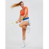 imageBlooming Jelly Womens QuickDry Running Shorts Workout Sport Layer Active Shorts with Pockets 175quotWhite Blue