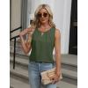 imageBlooming Jelly Womens Summer Tank Top Sleeveless Business Casual Outfits 2025 Basic Loose Dressy Work ShirtArmy Green