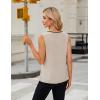 imageBlooming Jelly Womens Summer Tank Top Sleeveless Business Casual Outfits 2025 Basic Loose Dressy Work ShirtBeige Black