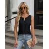 imageBlooming Jelly Womens Summer Tank Top Sleeveless Business Casual Outfits 2025 Basic Loose Dressy Work ShirtBlack