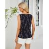 imageBlooming Jelly Womens Summer Tank Top Sleeveless Business Casual Outfits 2025 Basic Loose Dressy Work ShirtBlack Stripe