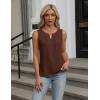 imageBlooming Jelly Womens Summer Tank Top Sleeveless Business Casual Outfits 2025 Basic Loose Dressy Work ShirtBrown