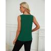 imageBlooming Jelly Womens Summer Tank Top Sleeveless Business Casual Outfits 2025 Basic Loose Dressy Work ShirtDark Green