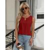 imageBlooming Jelly Womens Summer Tank Top Sleeveless Business Casual Outfits 2025 Basic Loose Dressy Work ShirtDark Red