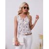 imageBlooming Jelly Womens Summer Tank Top Sleeveless Business Casual Outfits 2025 Basic Loose Dressy Work ShirtFloral