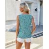 imageBlooming Jelly Womens Summer Tank Top Sleeveless Business Casual Outfits 2025 Basic Loose Dressy Work ShirtGreen Floral