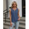 imageBlooming Jelly Womens Summer Tank Top Sleeveless Business Casual Outfits 2025 Basic Loose Dressy Work ShirtHaze Blue