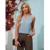 imageBlooming Jelly Womens Summer Tank Top Sleeveless Business Casual Outfits 2025 Basic Loose Dressy Work ShirtLight Grey Blue