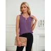 imageBlooming Jelly Womens Summer Tank Top Sleeveless Business Casual Outfits 2025 Basic Loose Dressy Work ShirtLight Purple