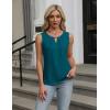 imageBlooming Jelly Womens Summer Tank Top Sleeveless Business Casual Outfits 2025 Basic Loose Dressy Work ShirtPeacock Green