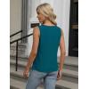 imageBlooming Jelly Womens Summer Tank Top Sleeveless Business Casual Outfits 2025 Basic Loose Dressy Work ShirtPeacock Green