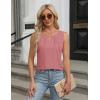 imageBlooming Jelly Womens Summer Tank Top Sleeveless Business Casual Outfits 2025 Basic Loose Dressy Work ShirtPink