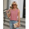 imageBlooming Jelly Womens Summer Tank Top Sleeveless Business Casual Outfits 2025 Basic Loose Dressy Work ShirtPink