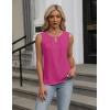 imageBlooming Jelly Womens Summer Tank Top Sleeveless Business Casual Outfits 2025 Basic Loose Dressy Work ShirtRose Pink